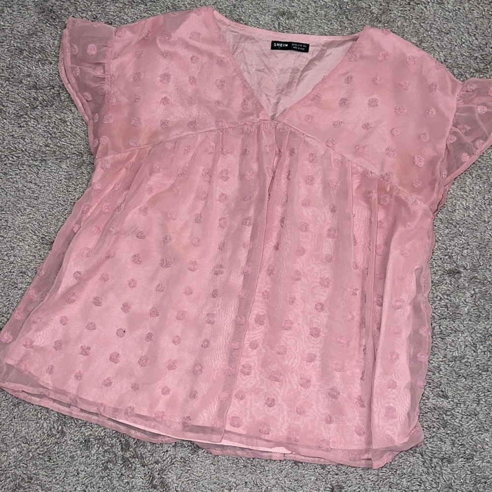SHEIN blush pink babydoll top!